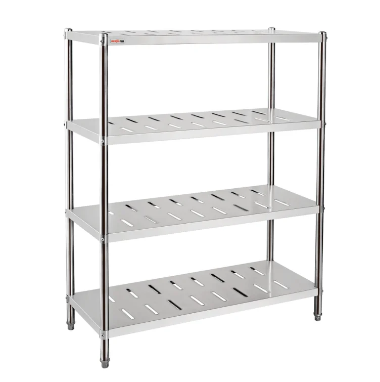 Industrial Kitchen Freezer Shelving Storage Rack Stainless Steel Cold Room Shelf Unit Rack for Hotel Restaurant Canteen