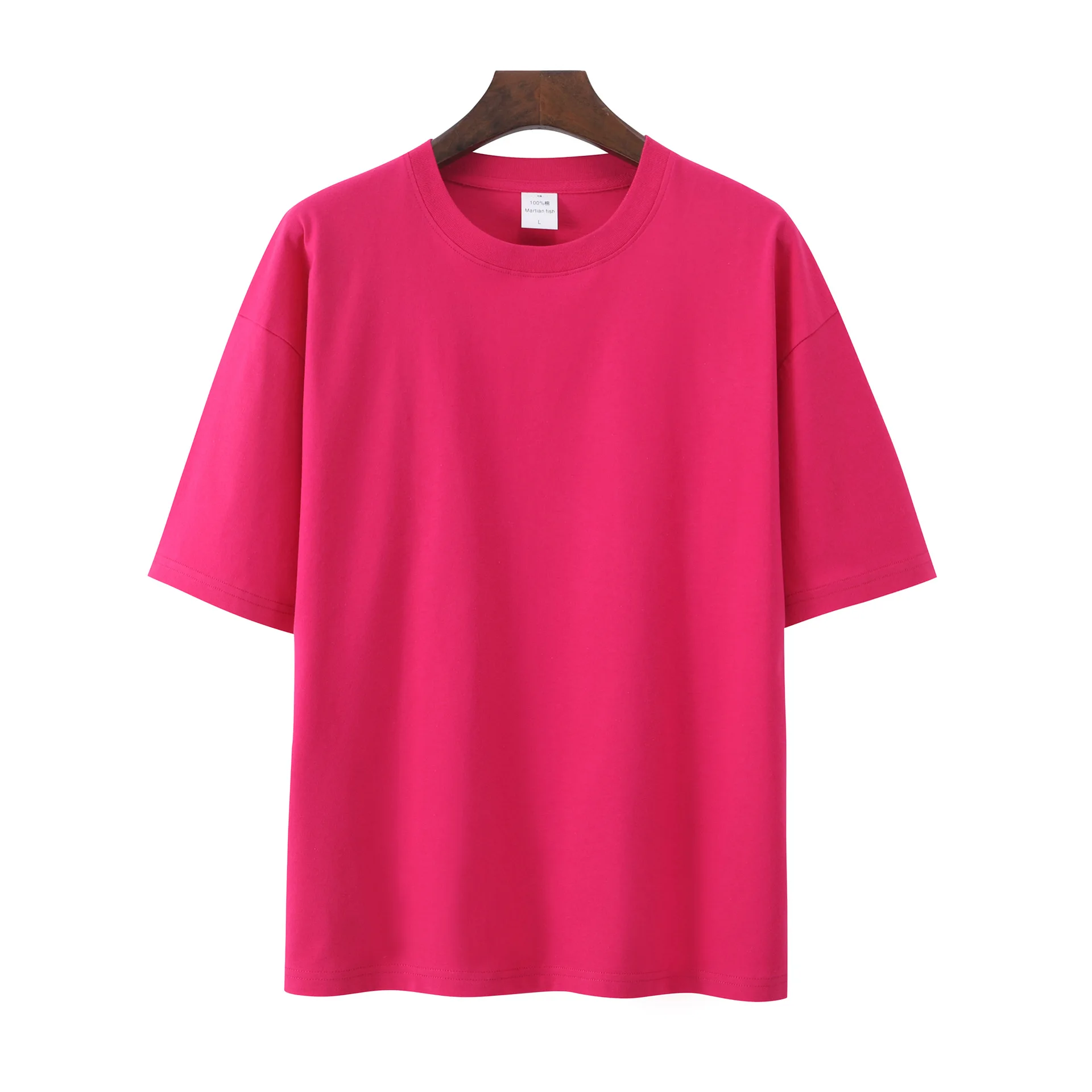 Wholesale Tshirt Men 100% Cotton Solid Colors Crew Neck High Quality 200gsm Plain Cotton Tshirts