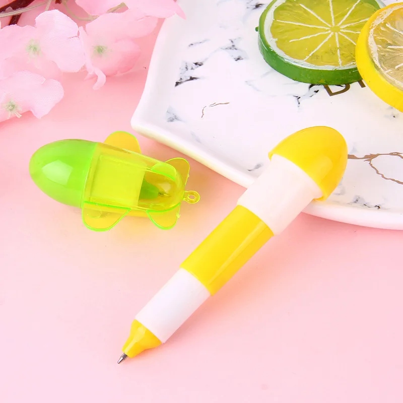 Elementary School student cartoon airplane telescopic ballpoint pen children cute ballpoint pen with ballpoint pen student gift