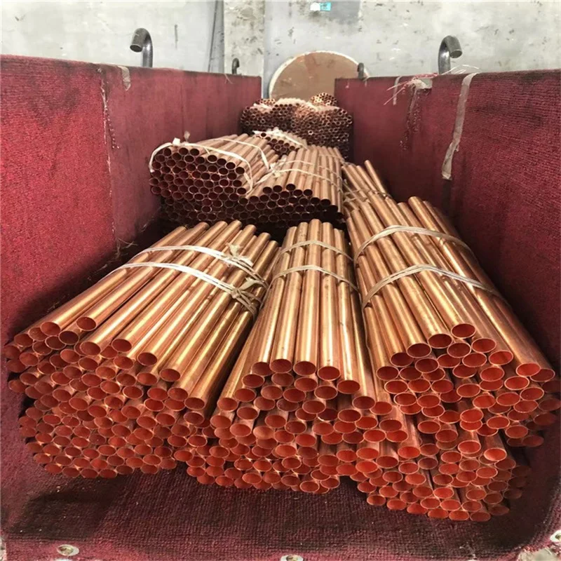 Pancake coil copper tube / pipe for Air conditioner straight copper pipe