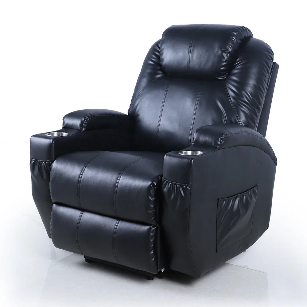 Kangmei European Style Modern Home Lazy Boy Electric Power Rise Lift Single Lounge Leather Massage Heated Recliner Sofa Chair