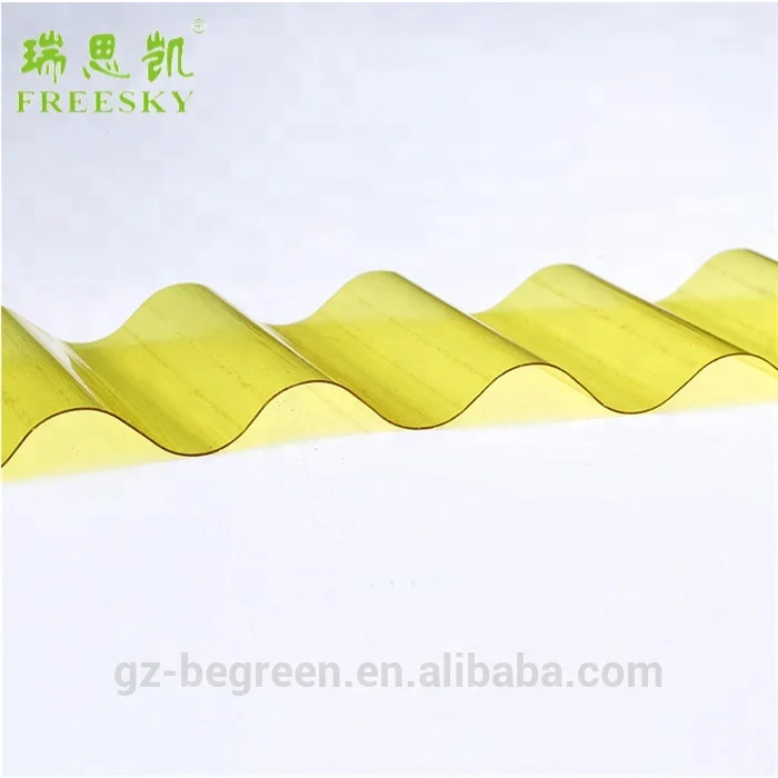 
PC 0.8mm / 1mm / 1.2mm / 1.5mm / 2mm Polycarbonate Corrugated Roofing Sheet Plastic Plain Roof Tiles 