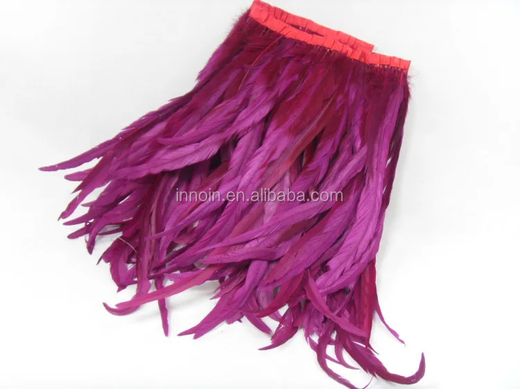 
Top Quality Rooster Feather Trim For Skirt/Dress Fringe Rooster Lace Trim 