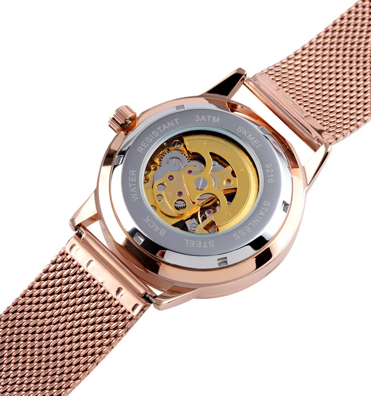 New Arrival Stainless Steel Skmei Automatic Movement Mechanical Flying Tourbillon Watches