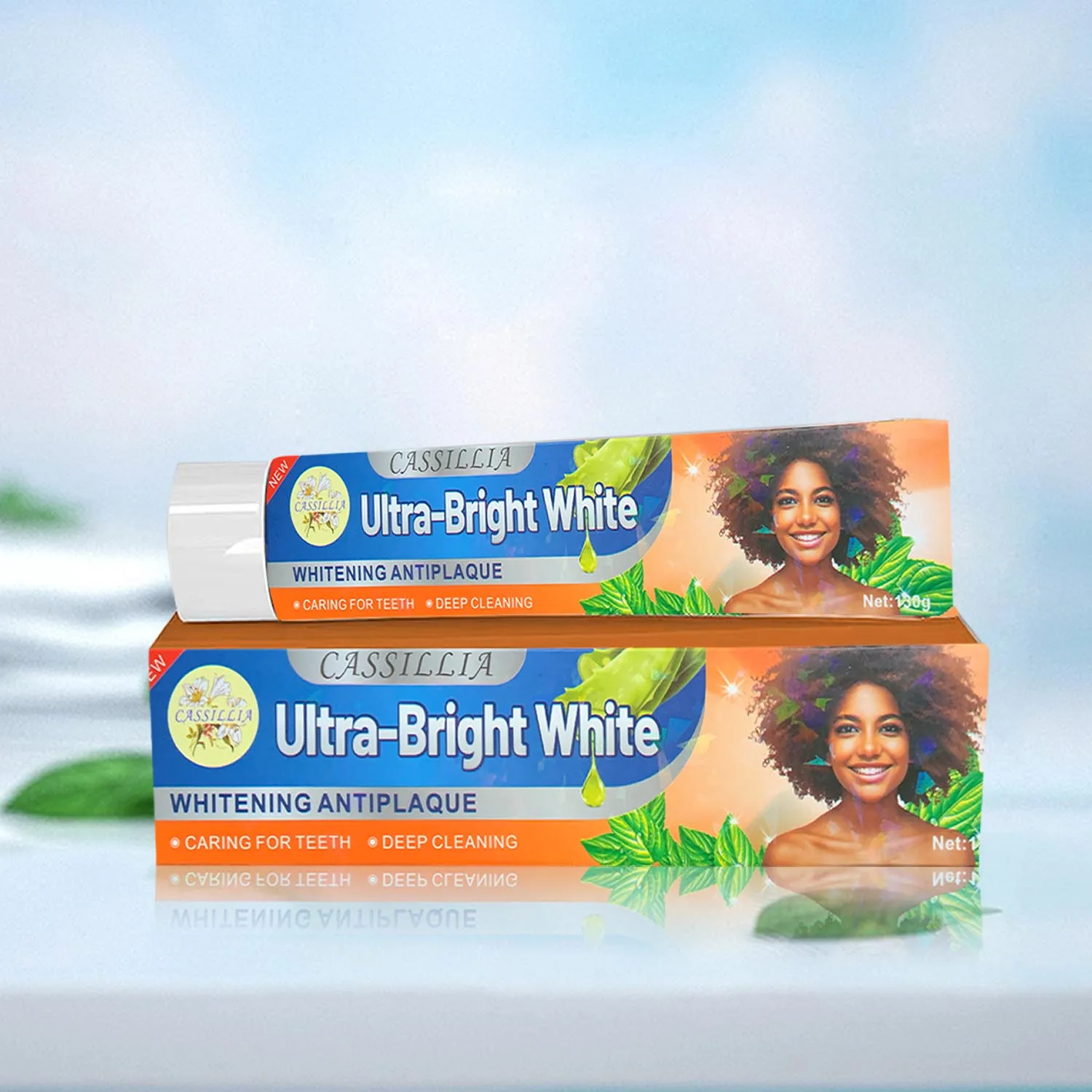 Beautiful Smile Wholesale 130g Fluoride Free Professional Brighten Customized Colour Organic Aloe Vera Whitening Toothpaste