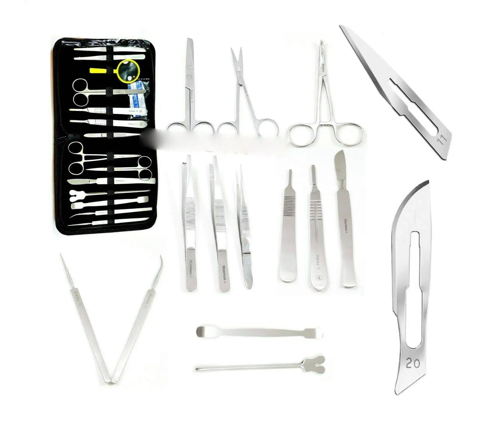 44Pcs Advanced Dissection Dissecting Kit Medical Biology & Veterinary Students Anatomy Lab Botany Animal Frog Dissecting Kit