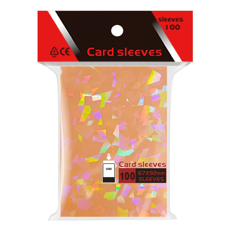 Пользовательский Лидер продаж Радужный лазер мигающий Прозрачный матовый игровой голограмма пользовательские карточки Mtg