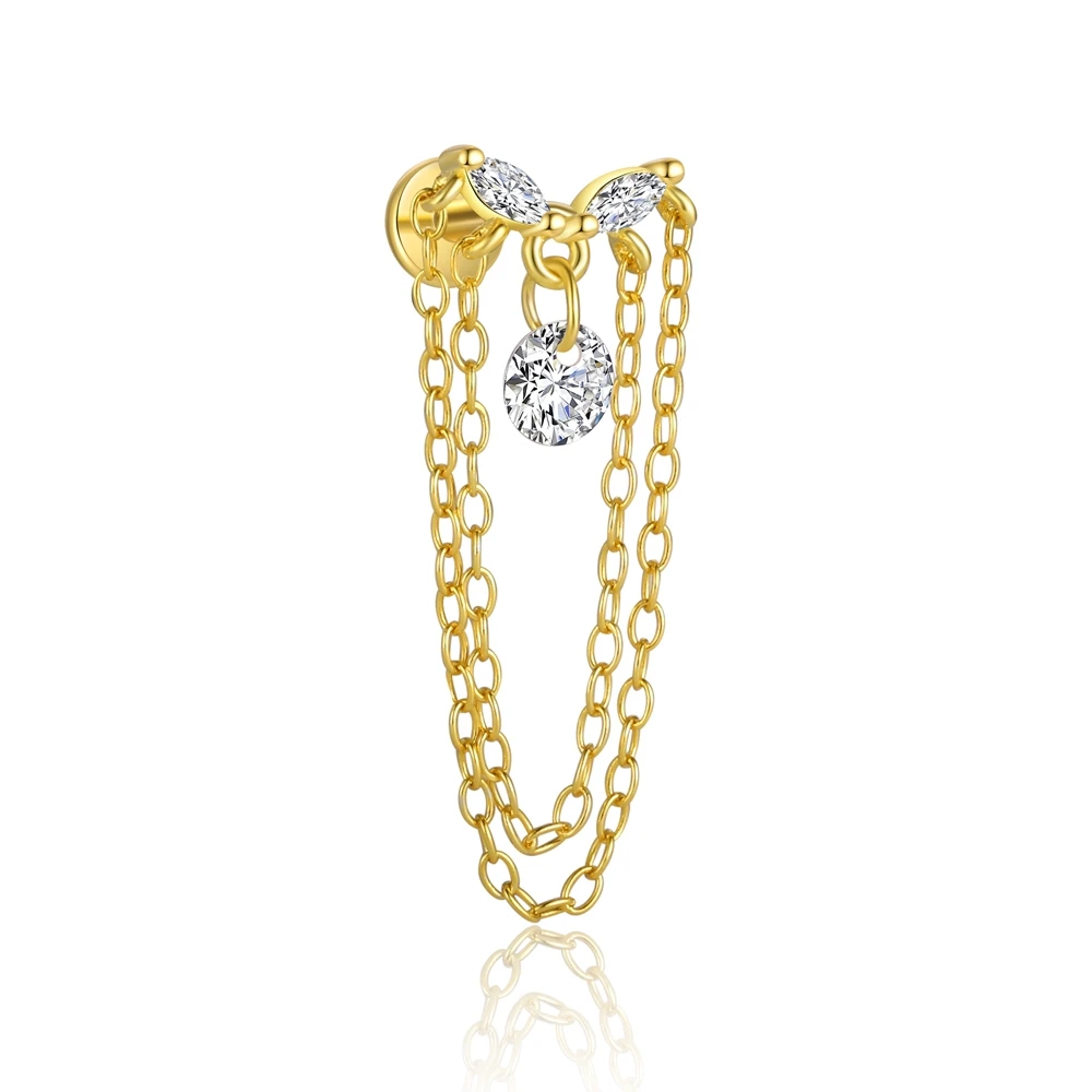 Fashion Jewelry Sets S925 Zircon Pendant  Necklace Bracelets Drop Dangle Tassel Chain Earrings for Women