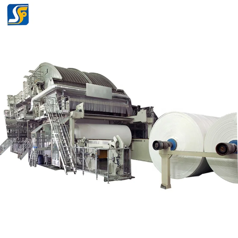 Full automatic crescent former high speed tissue paper machine new business toilet paper making machine for sale