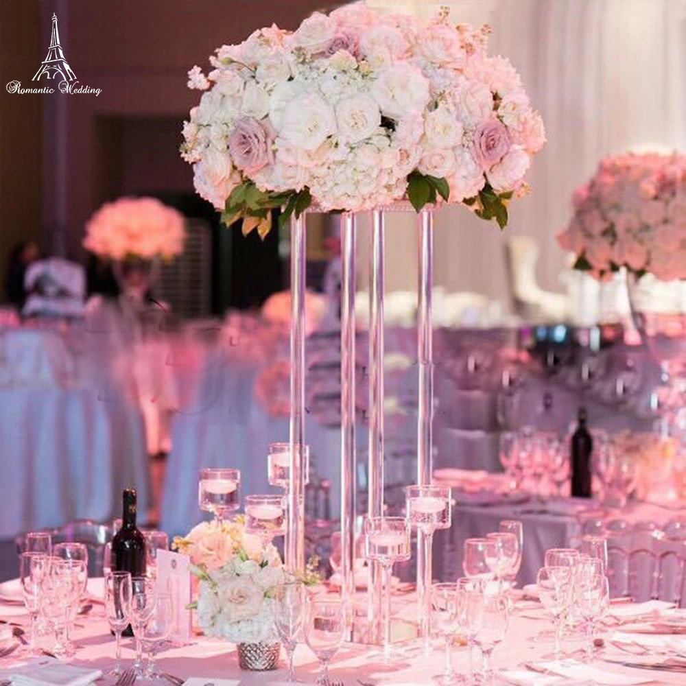 Clear acrylic flower stand wedding decoration acrylic table centerpieces