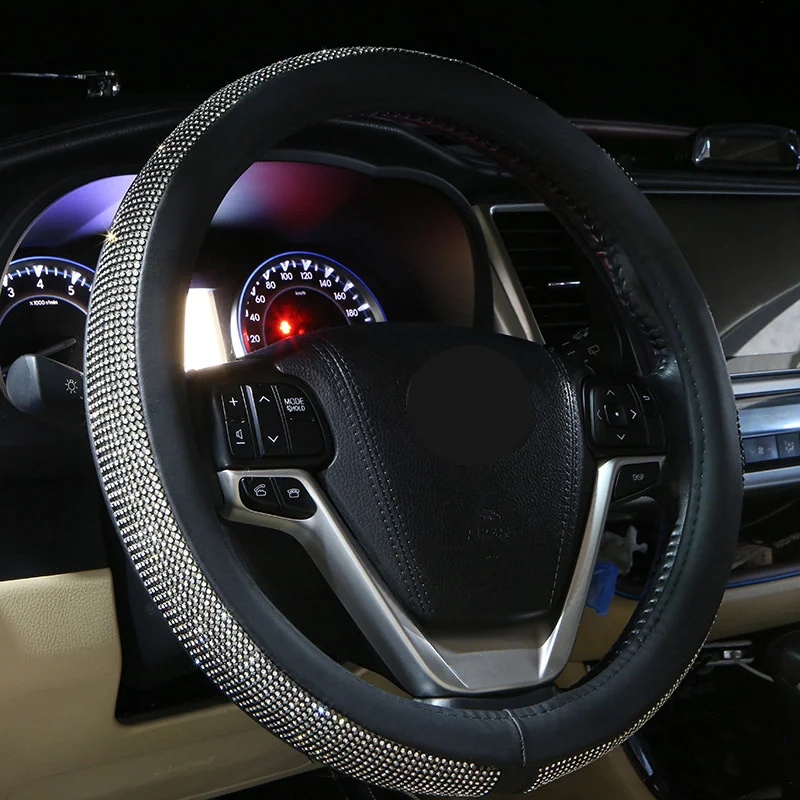 Оптовая продажа с завода Модный чехол на руль автомобиля 38-40 см украшенный
