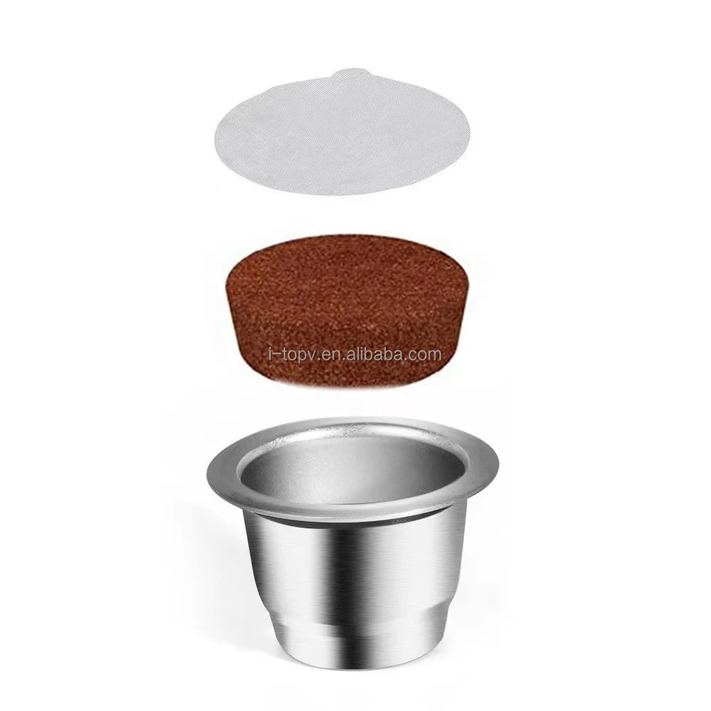 Stainless Steel Empty Reusable Coffee Pods Coffee Accessories Food-Grade Aluminum Empty Reusable Espresso Capsule with