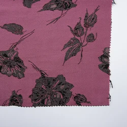 TDJ1508N hot sell floral embroidery polyester brocade jacquard textiles clothing fabric