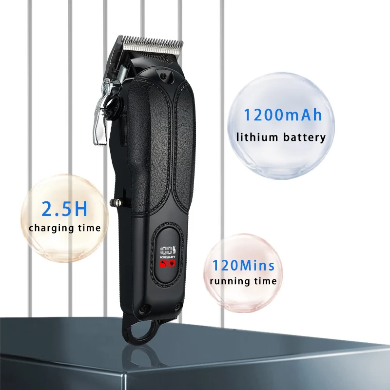 Professional Private Label New Barber Hair Cordless Trimmer Men Clipper Electric Hair Clipper