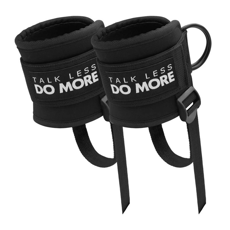 Aolikes custom made logo wholesale Muscle Trainer Training Hip Leg Straps Hook Gantry Tension Fitness Foot Ring Ankle Buckle