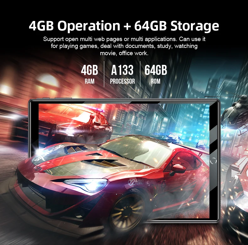 High quality tablet pc android 10inch A133 android wifi tablette with 64GB storage 13.0MP Camera