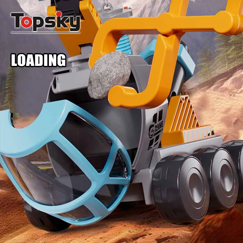 2024 Новый Магнитный космический инструмент кран с микроскопом Игровой Набор DIY сборка 4 в 1 Многофункциональный инженерный автомобиль игрушки для детей