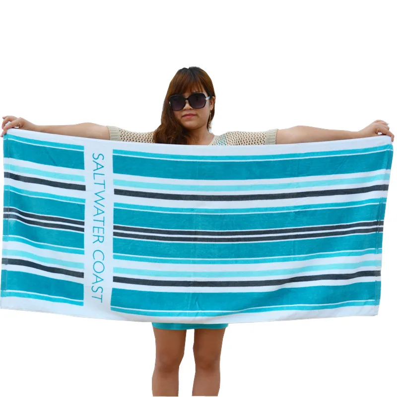 Stock Beach Towels Cheap Price 70% Off Japanese Order High Quality 100 Cotton Velour 60x120 Cm Gift Sports Woven Square Adults