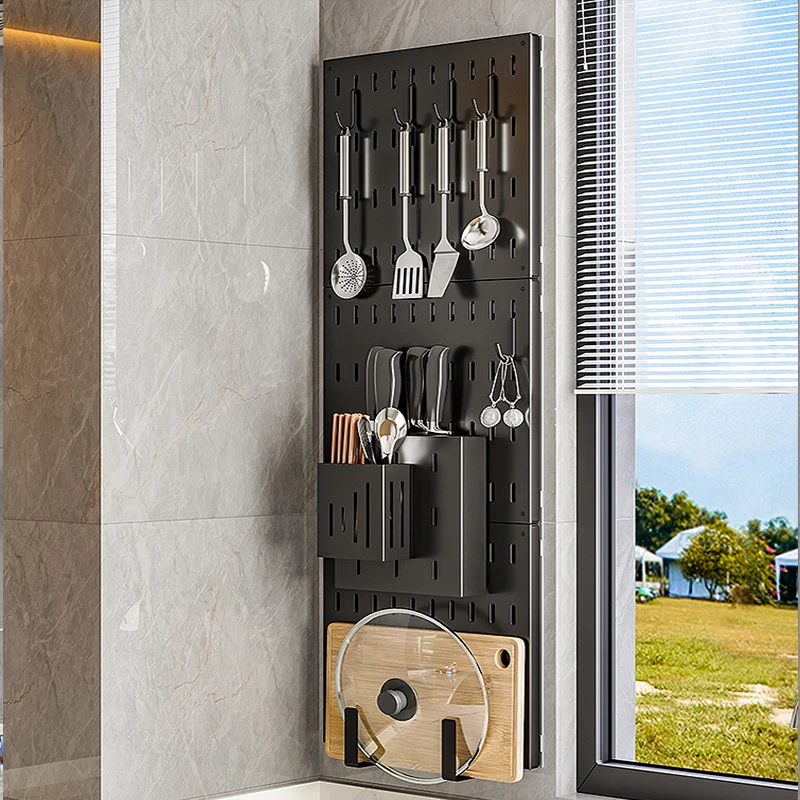 3 stainless steel Kitchen bathroom organizer corner shelf wall-mounted storage rack seasoning tableware spoon fork dish drying