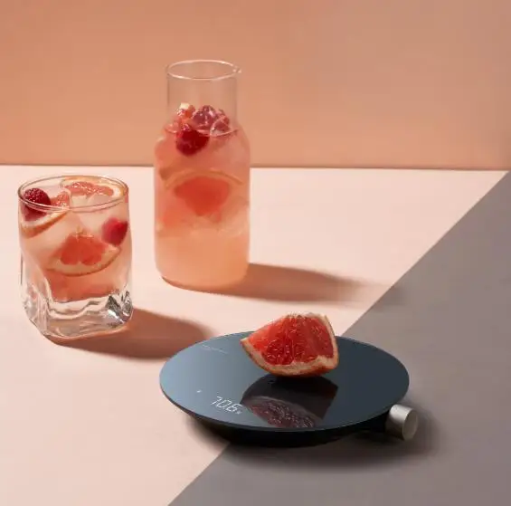  Hoto Hot Sales Waterproof glass surface digital kitchen scale electronic Coffee with LCD