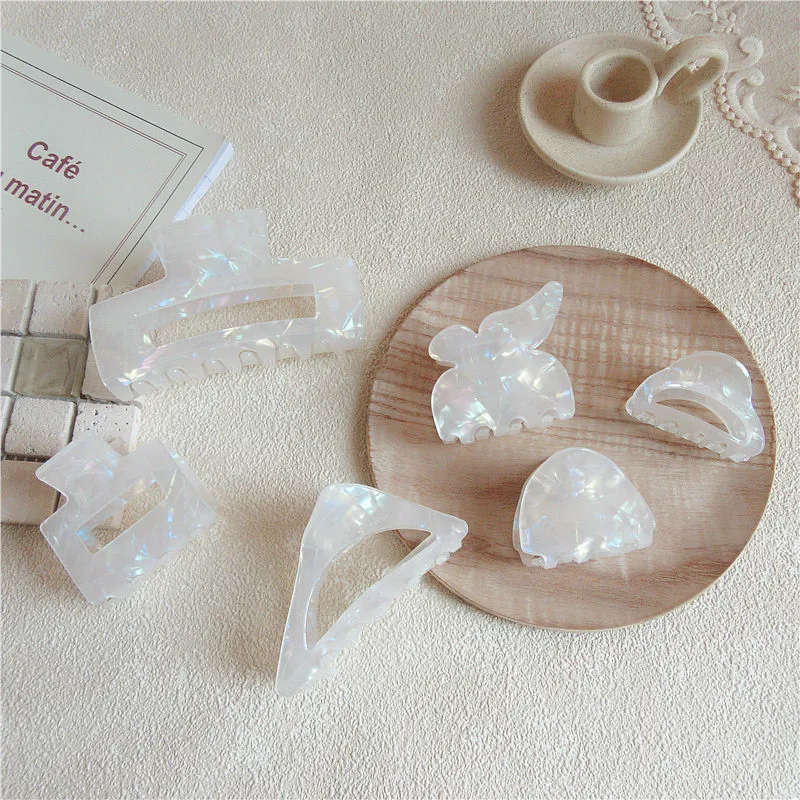 YOMO South Korea instagram wind net red mermaid ji acetic acid small grab clip hair grab ponytail geometry butterfly sharkclip