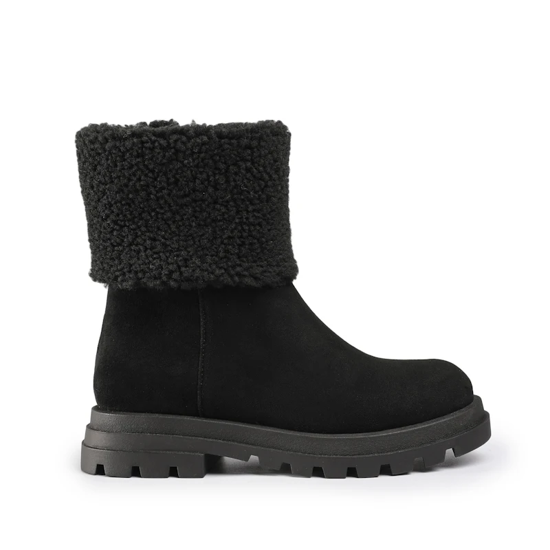
Unique design hot sale hairly girls winter boots shoes for girls 