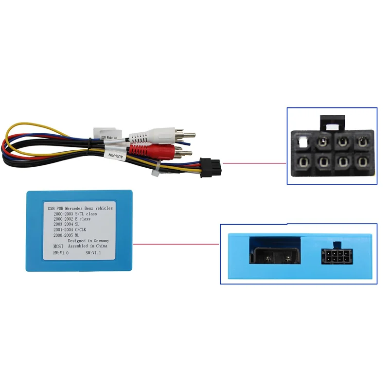 For Porsche Cayenne For Bmw For Mercedes Benz ML GL R CLK CLASS AUX Car Optical Fiber Decoder Box Amplifier Adapter BOSE Audio