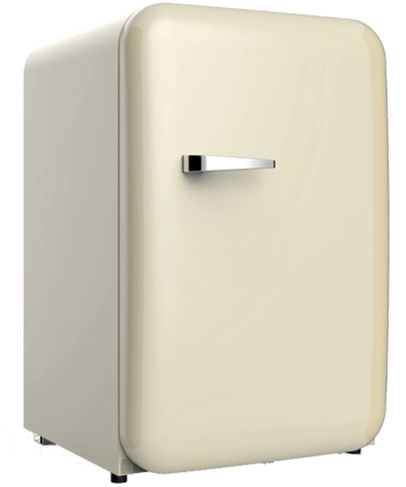 retro fridge in RED White vintage style finish 130L compact refrigerator