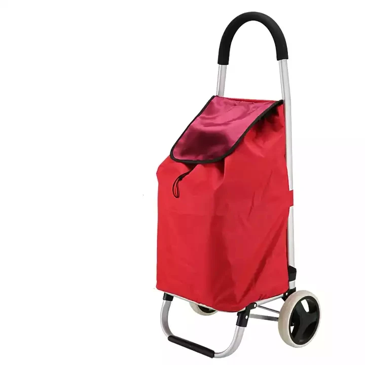 High quality miniature reusable shopping bag trolley shopping folding cart a variety of colors available customizable logo