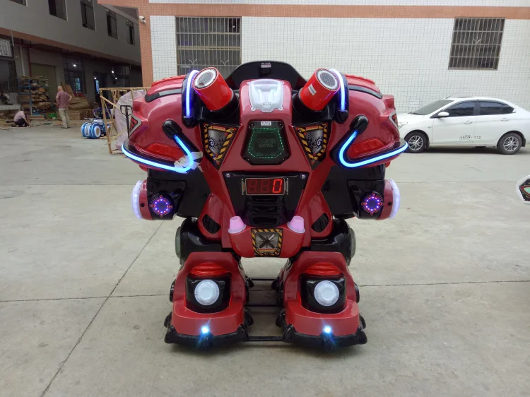 Hotselling Chargeable Amusement Park battle king 3 gen walking robot ride For Kids For Adult  For Sales