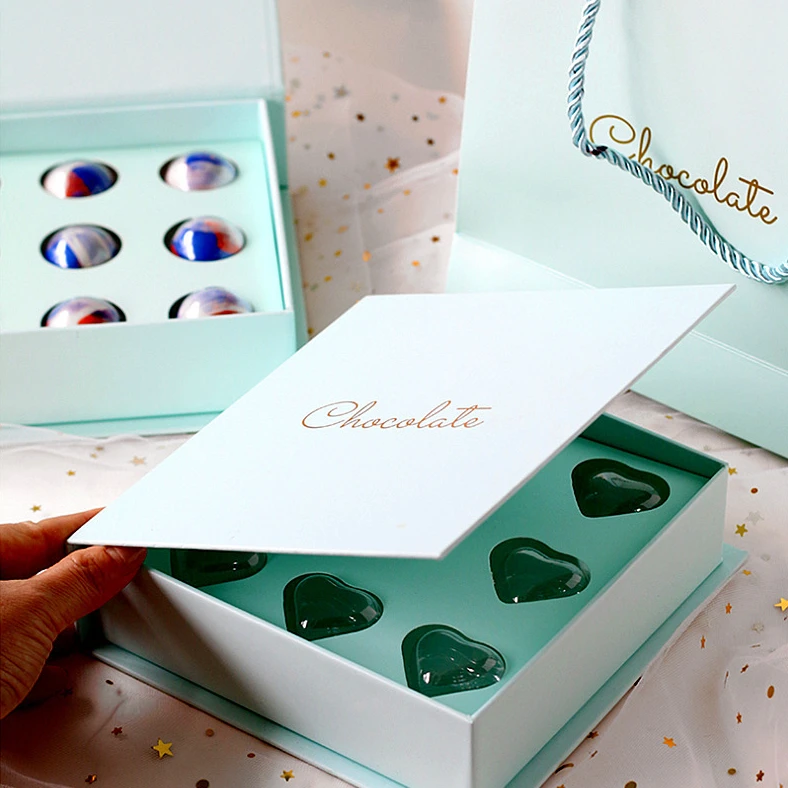 Wholesale Premium Magnetic Gift Box Custom Round Chocolate Packaging Box Chocolate Box With Tray