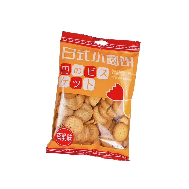 High Quality Manufacturer Healthy Crispy Japanese Style Round Biscuits Cookie Crackers For Leisure Snacks