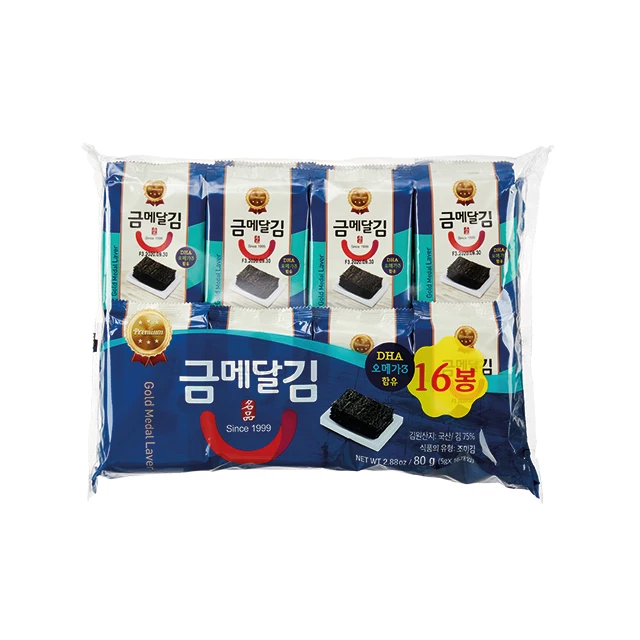 2022 Hot Deals BEST PRICE Korean Organic Omega 3 Crispy Seasoned Roasted Delicious Nori Seaweed Snack