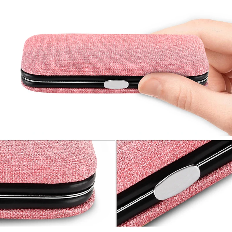 Custom Stainless Steel Nail Clippers Set 8pcs Professional Scissor Suit Box Trimmer Grooming Manicure Cutter Kits for