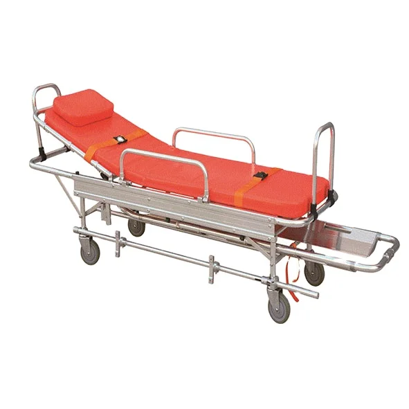 Emergency Folding Ambulance stretcher Mobile stretcher bed Outdoor transfer stretcher