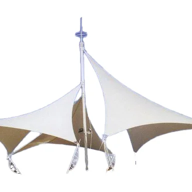 PVDF Modern Architecture Membrane Structures PTFE Shade Fabric Outdoor Leisure Areas Parks Halls Landscape Buildings School Use