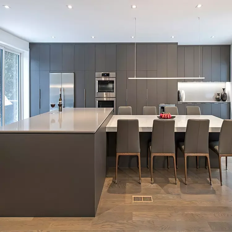 American RTA Modern Complete Smart Kitchen Cabinets Set High Gloss Lacquer Shaker Kitchen Cabinet Designs