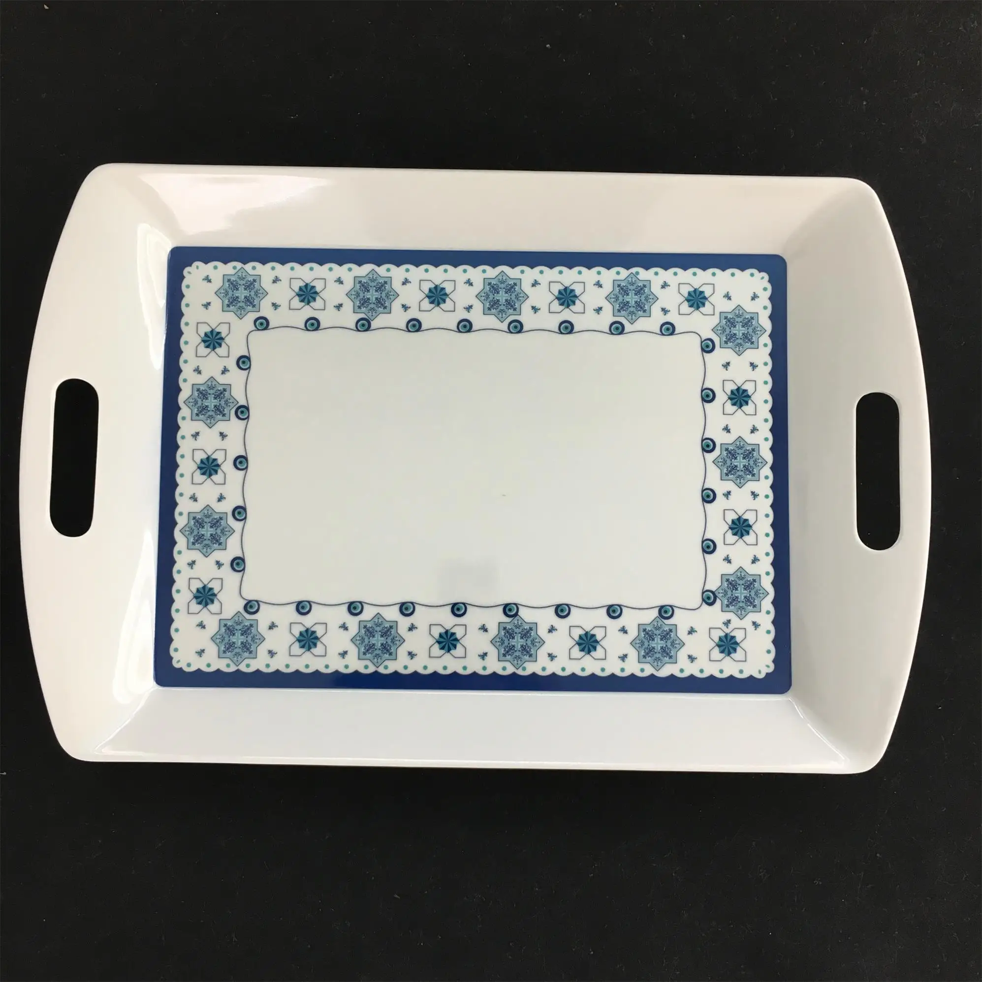 
Restaurant Custom Print Melamine Tray With Handle 