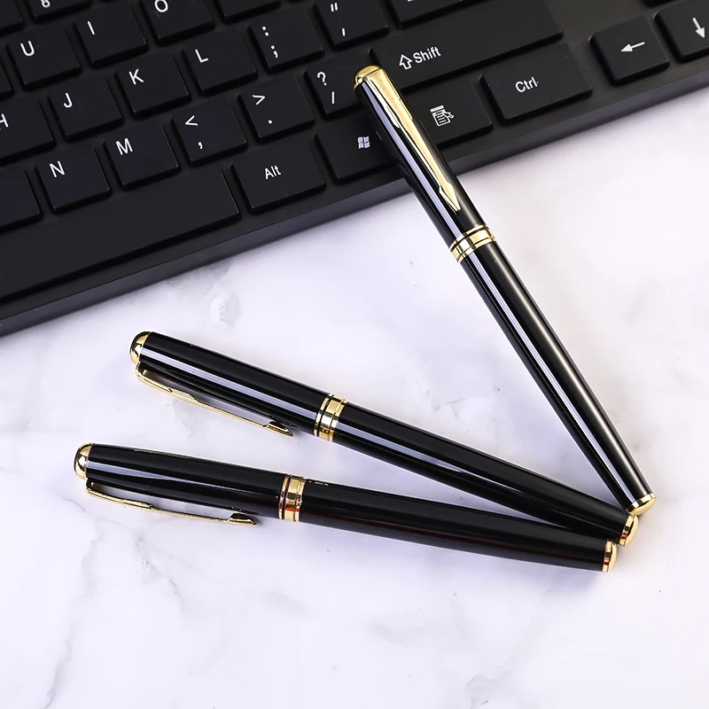 High Quality Writing smoothly metal roller pen with logo Promotional Metal signature pen