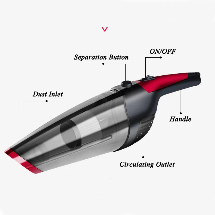 New  wireless handheld  car vacuum cleaner for dry and wet