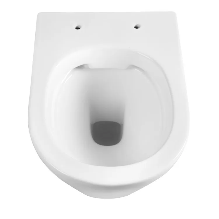 European Porcelain Bathroom Wc Bidet Bowl Sanitary Ware Wall Hung Toilet Rimless Ceramic Set with