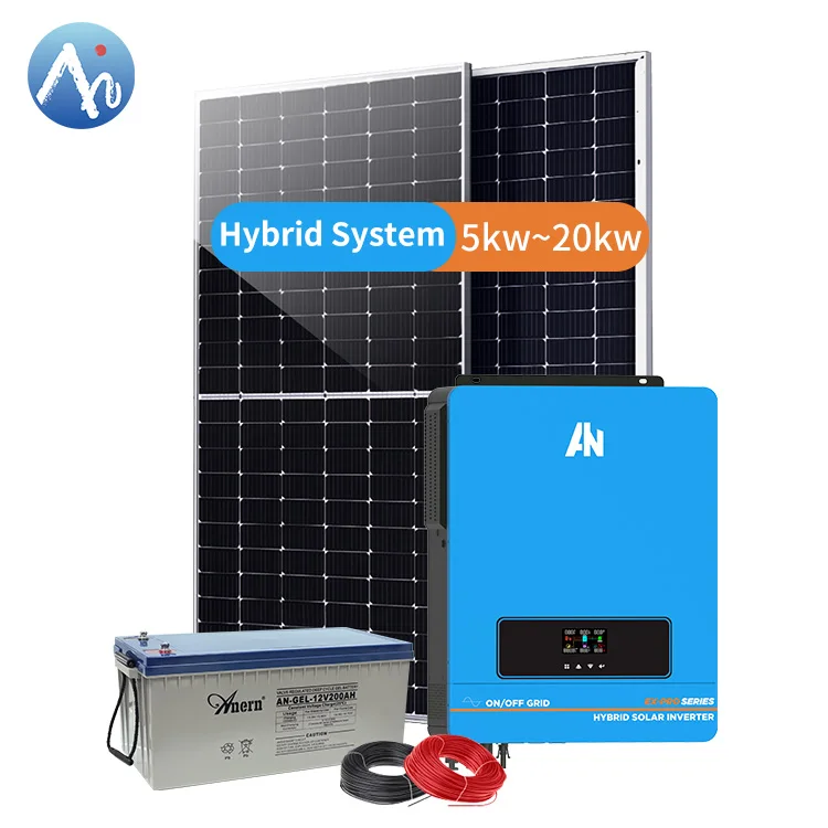 Anern 10kw hybrid solar pv power system for home