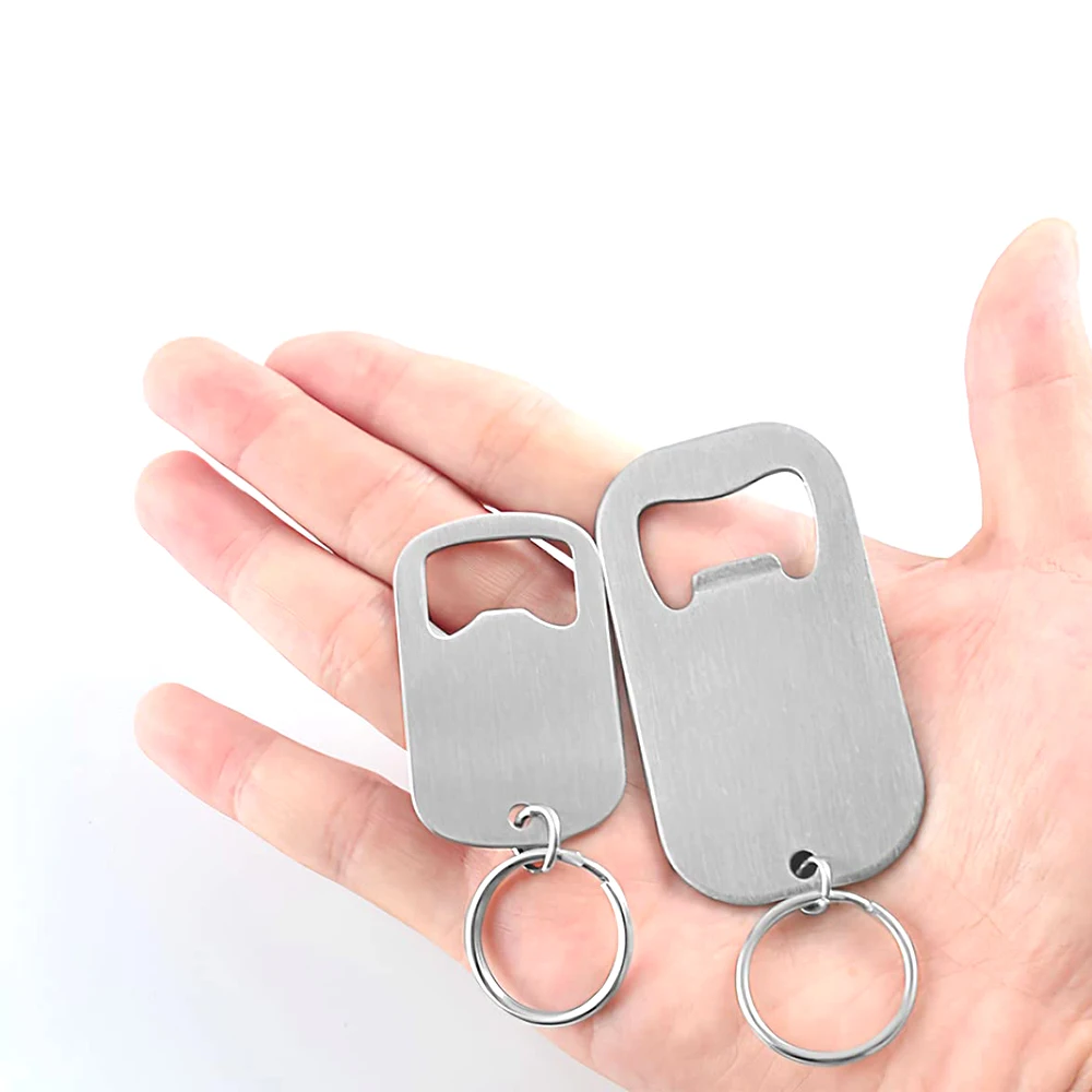 Customizable Stainless Steel Bottle Opener Keychain Favors for Guestsin Bulk Party Favors Personalized Wedding