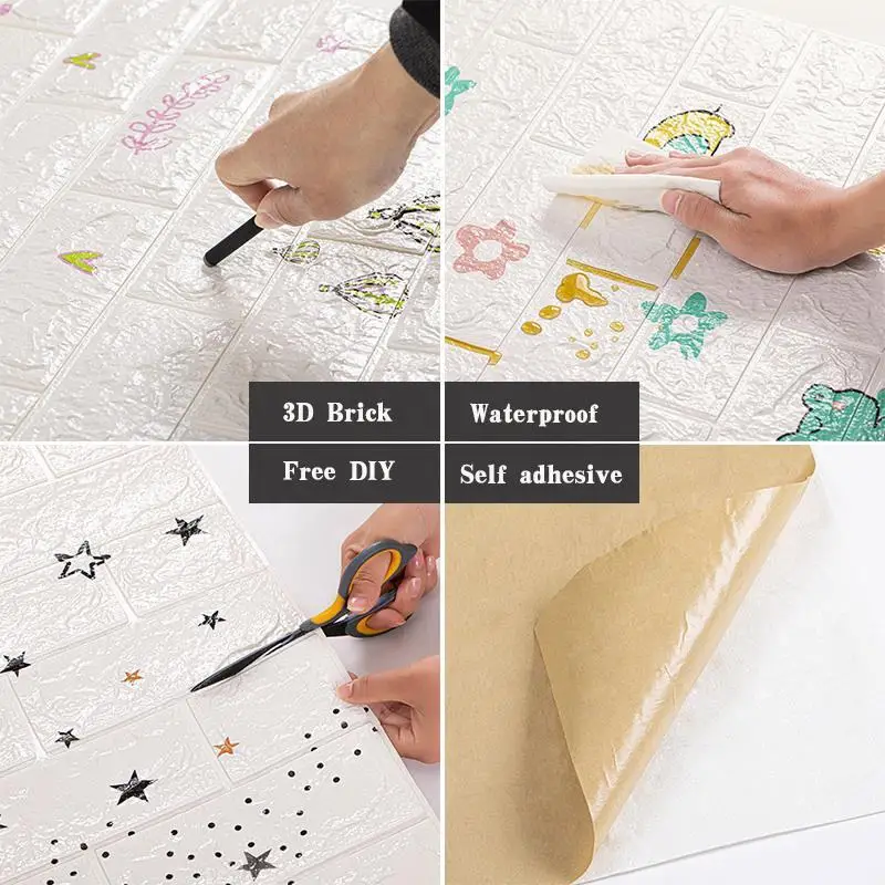 New Design 3D Vinyl Wallpaper Sticker 3d Wall Panel