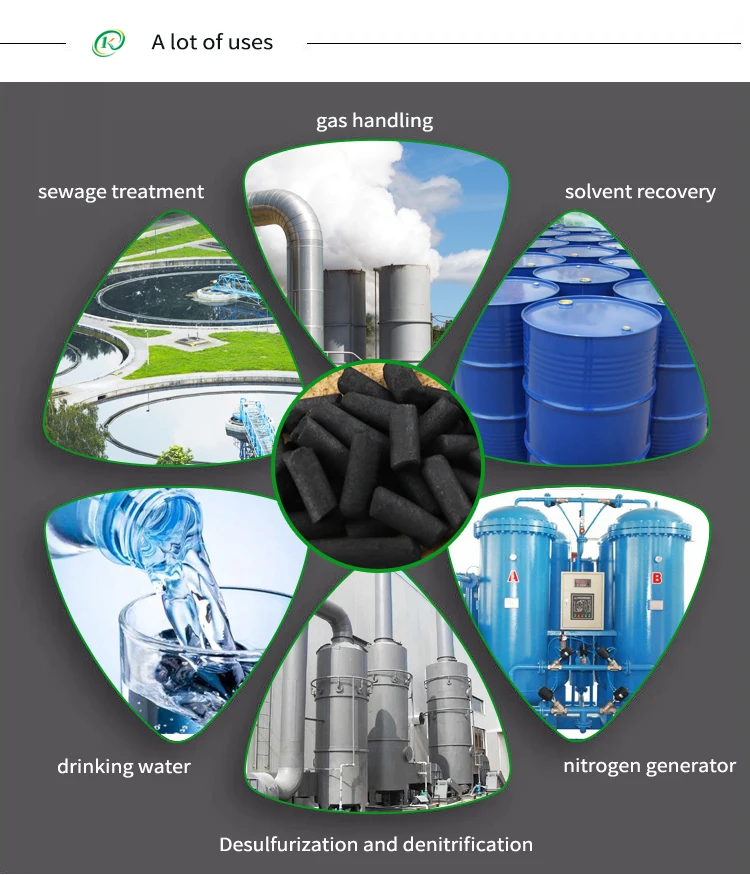 JIAJIAYUE Manufacture Extruded Bulk Pellet Columnar Activated Carbon for Air Purification