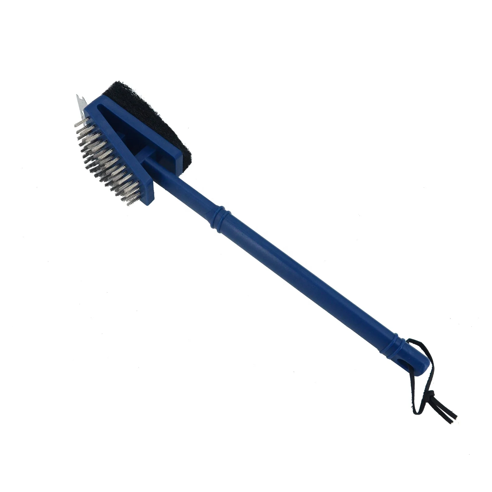 
3 in 1 Copper Wire BBQ Grill Brush Long Handle Stainless Steel Barbecue Grill Oven Cleaning Brush BBQ Cleaner 