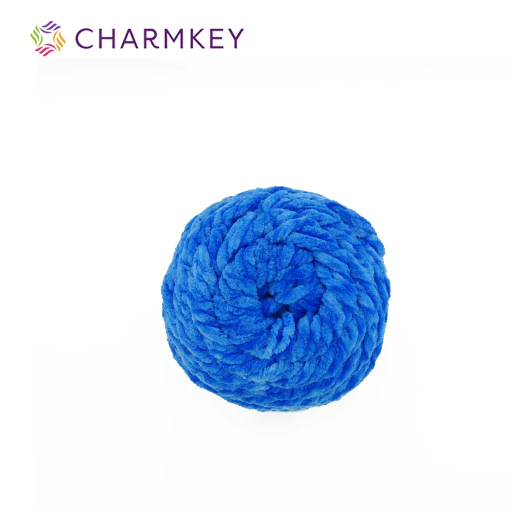 Charmkey 100% полиэфирная Тонкая Синель пряжа необычное вязание много и однотонная
