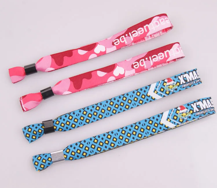 Hot Selling Top Grade Sample Free Woven Tire Wristband With Custom Logo