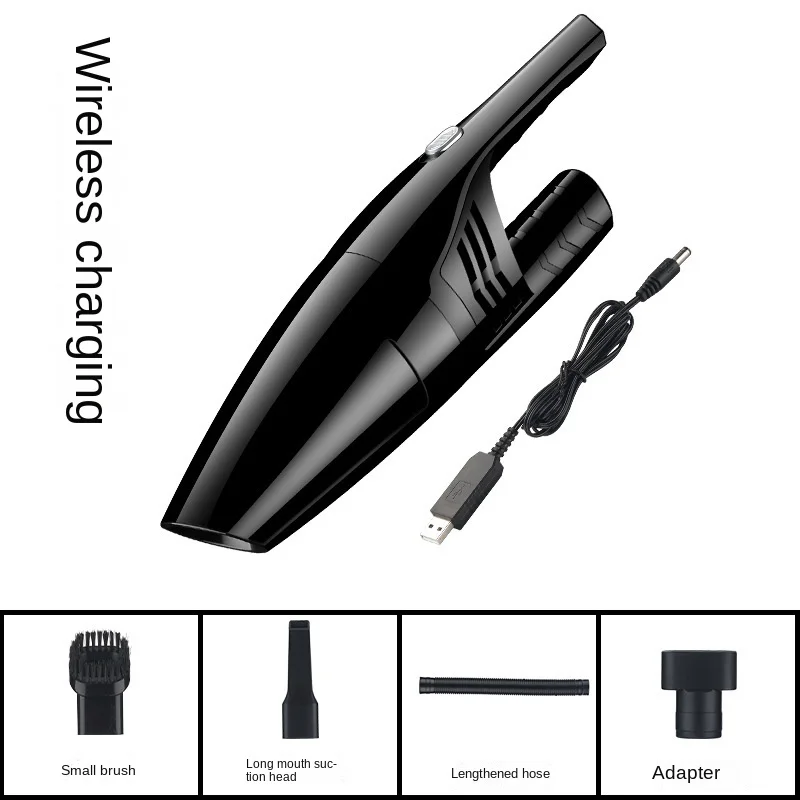 Wireless Cigarette Lighter High-power Strong Suction Hepa Filter Portable Car Vaccum Cleaner For Car