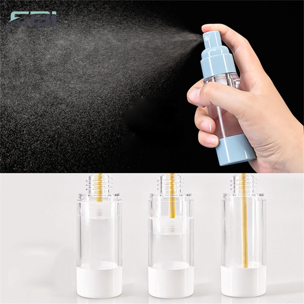 Nordic style degradable cylinder  china PET 30 lotion bottle with spray pump  airless hair  spray bottle